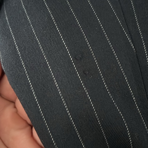 Good American Pinstripe Navy Blue Office Workwear Blazer size Medium - Picture 7 of 10